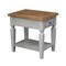 International Concepts Rectangle Vista End Table, 18 W, 24 L, 24 in H, Wood, Hickory/Stone OT41-15E - alternate 7